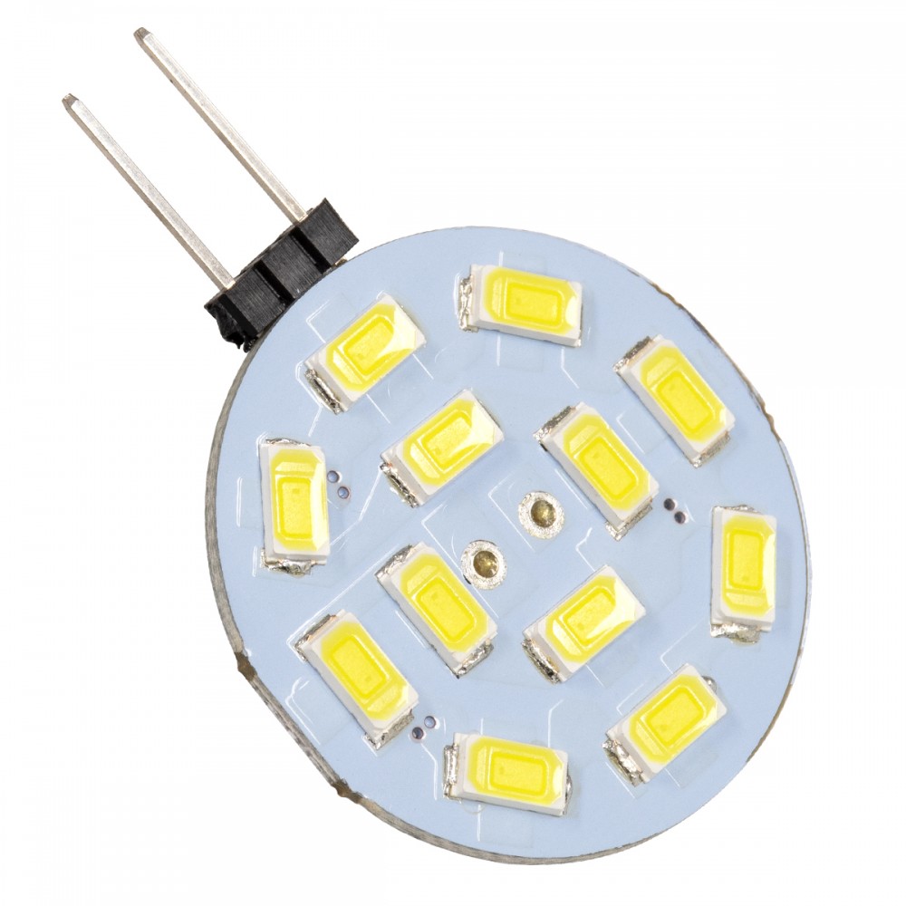 GloboStar® 76100 Λάμπα G4 LED SMD 5630 4.5W 450lm 120° DC 12-24V Side Pin Ψυχρό Λευκό 6000K - 76100 GloboStar® 76100 Λάμπα G4 LED SMD 5630 4.5W 450lm 120° DC 12-24V Side Pin Ψυχρό Λευκό 6000K