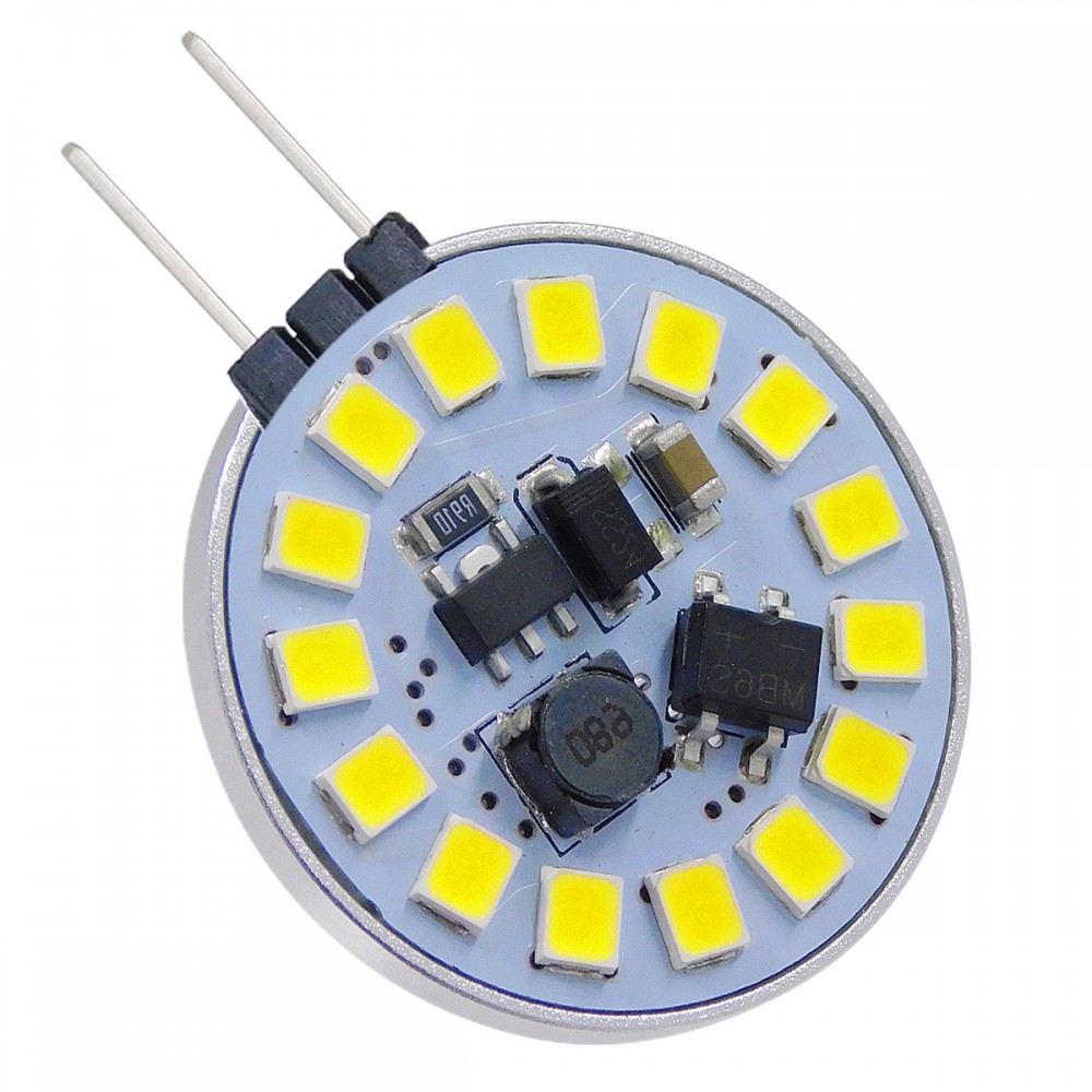 GloboStar® 76104 Λάμπα G4 LED SMD 2835 3W 360lm 120° DC 12-24V Side Pin Ψυχρό Λευκό 6000K Dimmable - 76104 GloboStar® 76104 Λάμπα G4 LED SMD 2835 3W 360lm 120° DC 12-24V Side Pin Ψυχρό Λευκό 6000K Dimmable