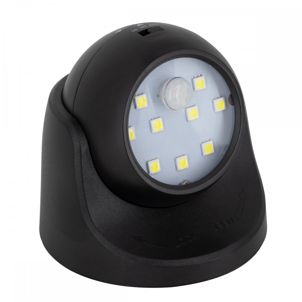 GloboStar® 79001 Μαύρο Φωτιστικό Μπαταρίας σε Σχήμα Κάμερας LED SMD 3W 300lm με Αισθητήρα Ημέρας-Νύχτας και PIR Αισθητήρα Κίνησης Ψυχρό Λευκό 6000K - 79001 GloboStar® 79001 Μαύρο Φωτιστικό Μπαταρίας σε Σχήμα Κάμερας LED SMD 3W 300lm με Αισθητήρα Ημέρας-Νύχτας και PIR Αισθητήρα Κίνησης Ψυχρό Λευκό 6000K