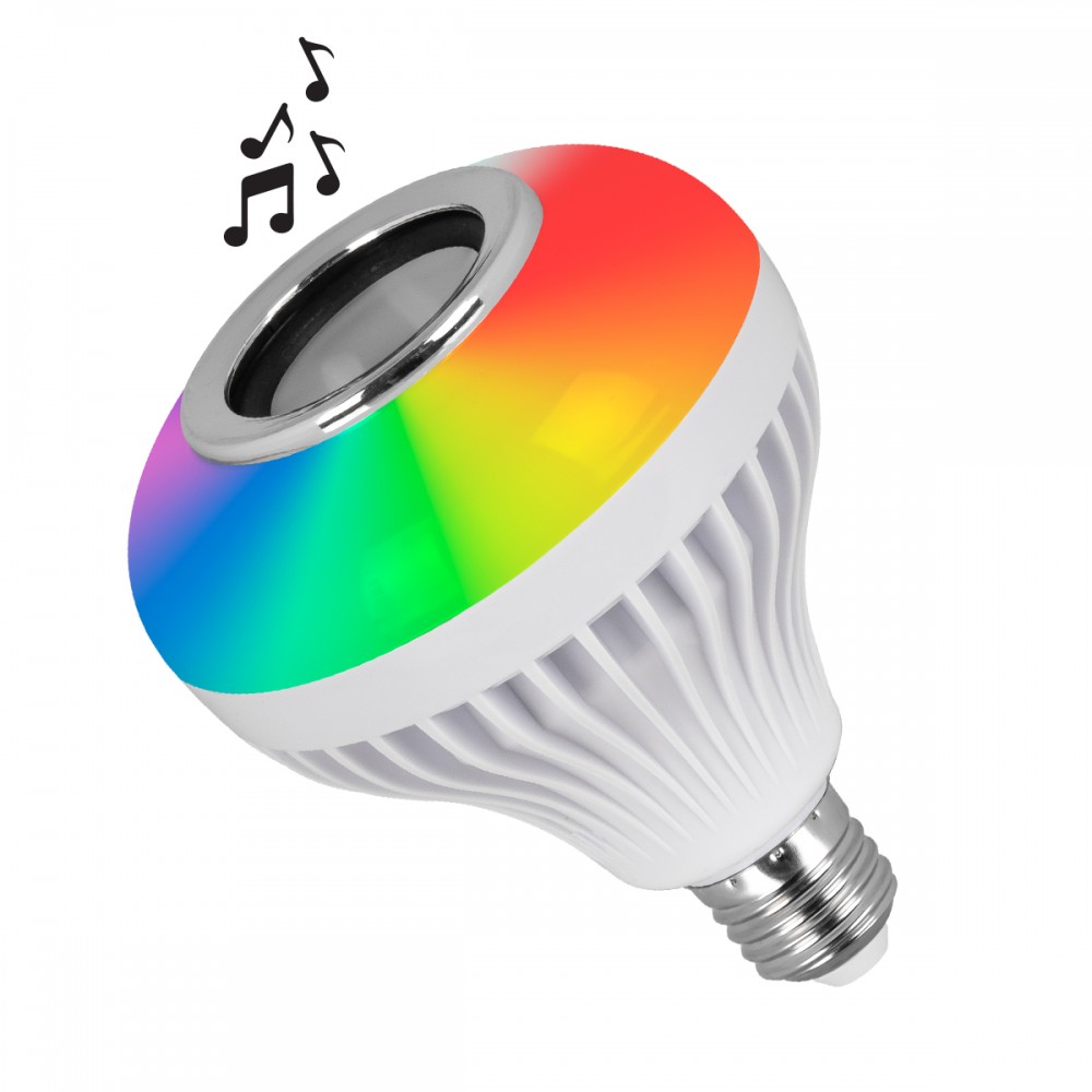 GloboStar® 76079 Λάμπα E27 PAR30 LED 12W 650lm 180° AC 85-265V με Bluetooth Speaker και Ασύρματο Χειριστήριο IR Πολύχρωμη RGBW 6000K Dimmable - 76079 GloboStar® 76079 Λάμπα E27 PAR30 LED 12W 650lm 180° AC 85-265V με Bluetooth Speaker και Ασύρματο Χειριστήριο IR Πολύχρωμη RGBW 6000K Dimmable - 76079