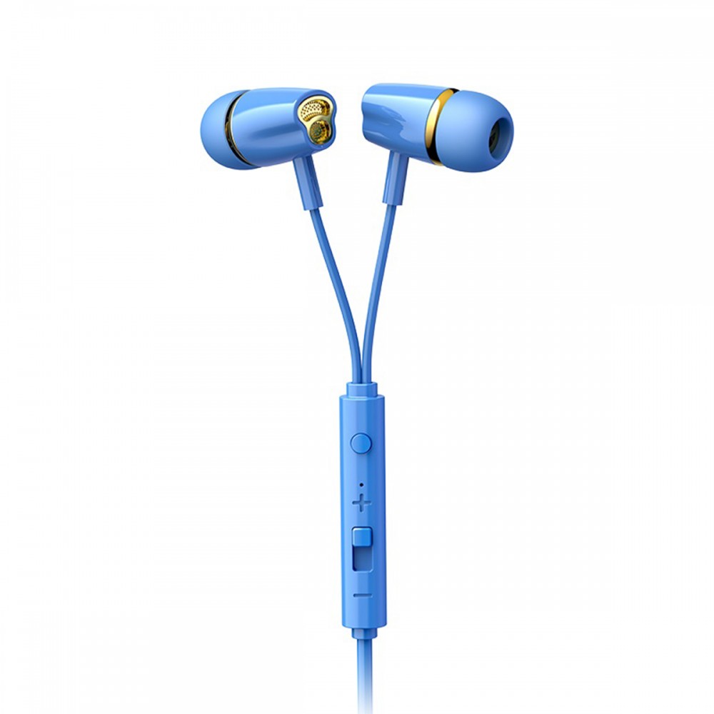 GloboStar® 87066 JOYROOM Originals JR-EL114 Ενσύρματα Ακουστικά In-ear Handsfree με Ενσωματωμένο Χειριστήριο Αυξομείωσης Έντασης Ήχου - Καλώδιο 0.5m & Βύσμα Jack 3.5mm Μπλε - 87066 GloboStar® 87066 JOYROOM Originals JR-EL114 Ενσύρματα Ακουστικά In-ear Handsfree με Ενσωματωμένο Χειριστήριο Αυξομείωσης Έντασης Ήχου - Καλώδιο 0.5m & Βύσμα Jack 3.5mm Μπλε - 87066