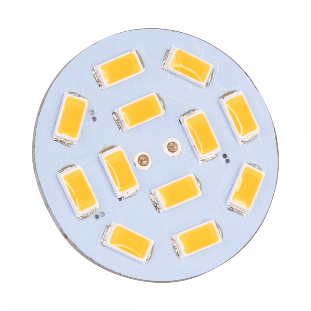 GloboStar® 76103 Λάμπα G4 Back Pin LED 12 SMD 5630 4.5W 8V-32V 410lm 120° Θερμό Λευκό 3000K Dimmable - 76103 GloboStar® 76103 Λάμπα G4 Back Pin LED 12 SMD 5630 4.5W 8V-32V 410lm 120° Θερμό Λευκό 3000K Dimmable - 76103