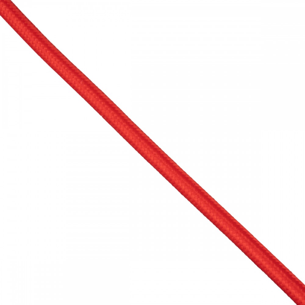 GloboStar® 77602 Στρογγυλό Υφασμάτινο Καλώδιο 1m 2 x 0.75mm² Κόκκινο - 77602 GloboStar® 77602 Στρογγυλό Υφασμάτινο Καλώδιο 1m 2 x 0.75mm² Κόκκινο - 77602