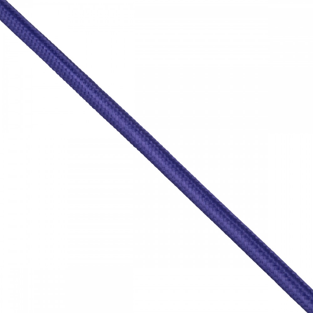 GloboStar® 77611 Στρογγυλό Υφασμάτινο Καλώδιο 1m 2 x 0.75mm² Μωβ - 77611 GloboStar® 77611 Στρογγυλό Υφασμάτινο Καλώδιο 1m 2 x 0.75mm² Μωβ - 77611