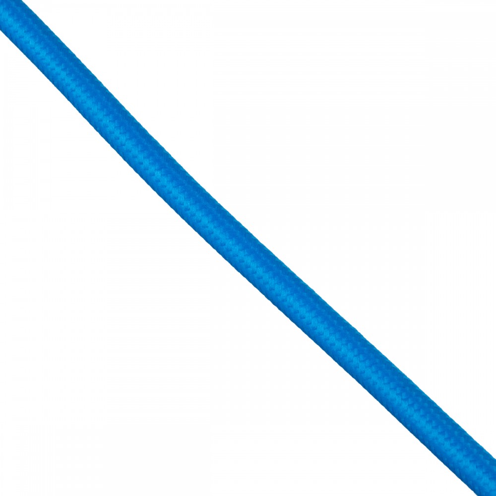 GloboStar® 77610 Στρογγυλό Υφασμάτινο Καλώδιο 1m 2 x 0.75mm² Μπλε - 77610 GloboStar® 77610 Στρογγυλό Υφασμάτινο Καλώδιο 1m 2 x 0.75mm² Μπλε - 77610