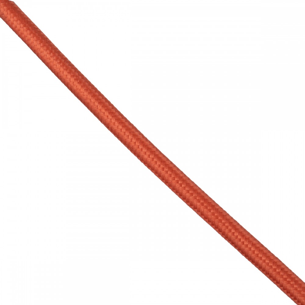 GloboStar® 77603 Στρογγυλό Υφασμάτινο Καλώδιο 1m 2 x 0.75mm² Κεραμιδί Κόκκινο - 77603 GloboStar® 77603 Στρογγυλό Υφασμάτινο Καλώδιο 1m 2 x 0.75mm² Κεραμιδί Κόκκινο - 77603