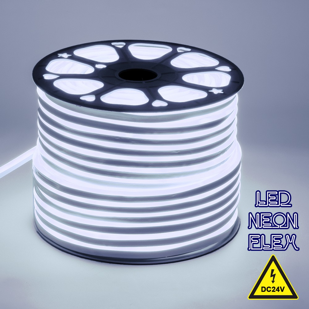 GloboStar® 70560 OVALE 120° Degree Neon Flex Epistar LED SMD 2835 1m 12W/m 120LED/m 1320lm/m 120° DC 24V Αδιάβροχη IP68 Ψυχρό Λευκό 6000K Dimmable - 70560 GloboStar® 70560 OVALE 120° Degree Neon Flex Epistar LED SMD 2835 1m 12W/m 120LED/m 1320lm/m 120° DC 24V Αδιάβροχη IP68 Ψυχρό Λευκό 6000K Dimmable - 70560