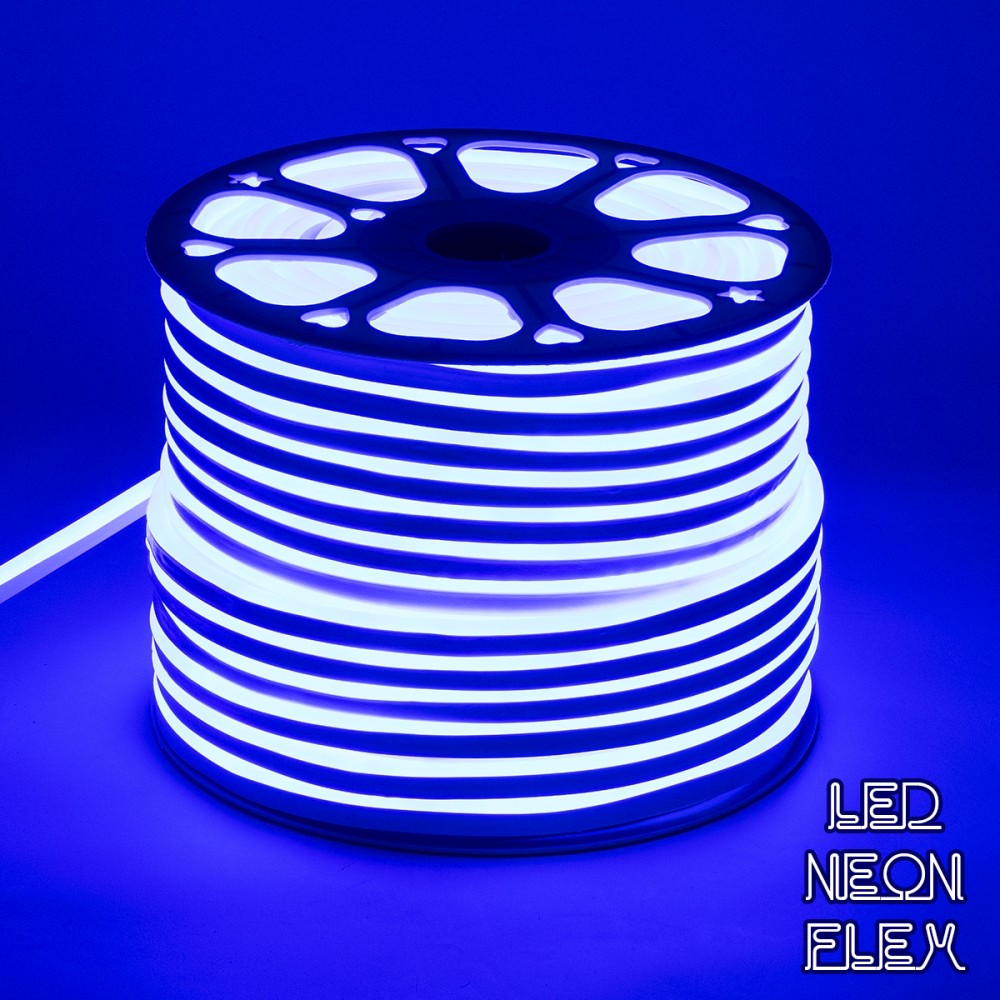 GloboStar® 70575 OVALE 120° Degree Neon Flex Epistar LED SMD 2835 1m 12W/m 120LED/m 1212lm/m 120° DC 230V Αδιάβροχη IP68 Μπλε Dimmable - 70575 GloboStar® 70575 OVALE 120° Degree Neon Flex Epistar LED SMD 2835 1m 12W/m 120LED/m 1212lm/m 120° DC 230V Αδιάβροχη IP68 Μπλε Dimmable - 70575