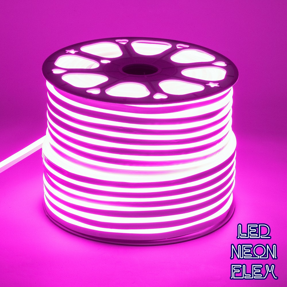 GloboStar® 70577 OVALE 120° Degree Neon Flex Epistar LED SMD 2835 1m 12W/m 120LED/m 1212lm/m 120° DC 230V Αδιάβροχη IP68 Ροζ Dimmable - 70577 GloboStar® 70577 OVALE 120° Degree Neon Flex Epistar LED SMD 2835 1m 12W/m 120LED/m 1212lm/m 120° DC 230V Αδιάβροχη IP68 Ροζ Dimmable - 70577