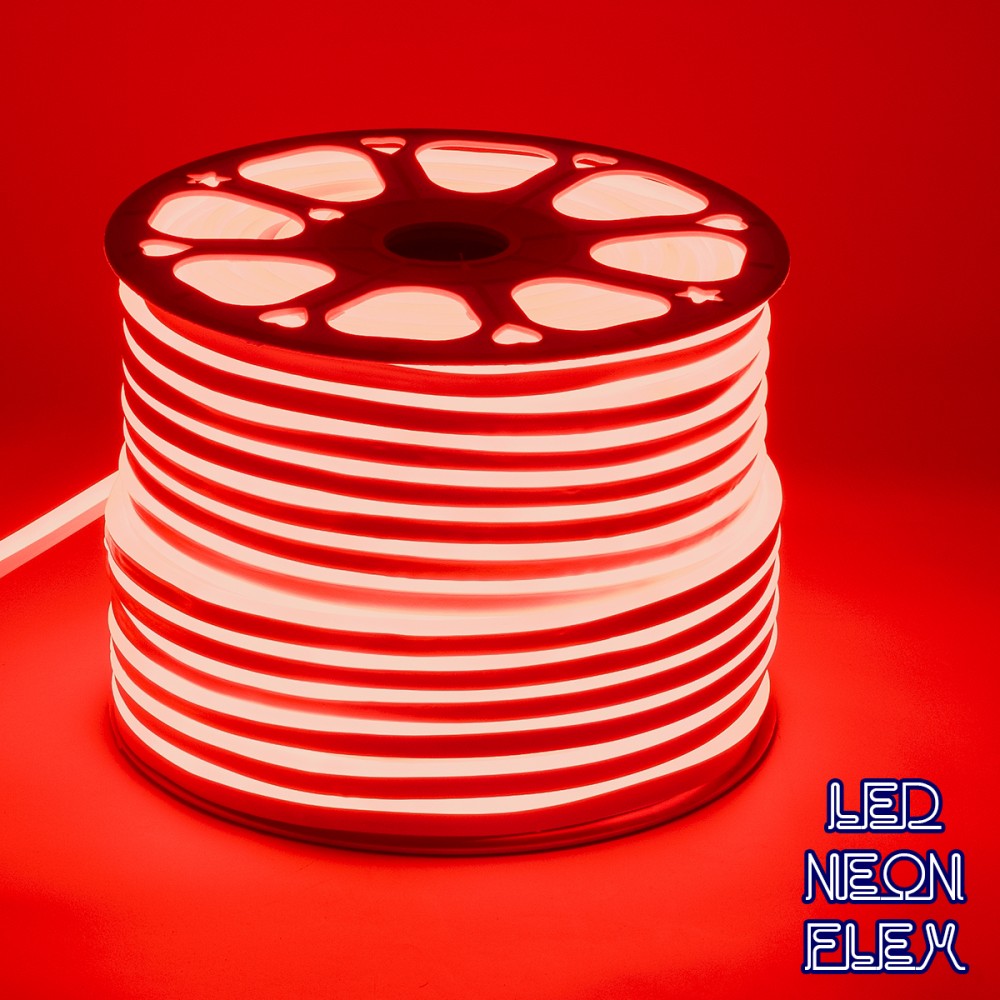 GloboStar® 70573 OVALE 120° Degree Neon Flex Epistar LED SMD 2835 1m 12W/m 120LED/m 1212lm/m 120° DC 230V Αδιάβροχη IP68 Κόκκινο Dimmable - 70573 GloboStar® 70573 OVALE 120° Degree Neon Flex Epistar LED SMD 2835 1m 12W/m 120LED/m 1212lm/m 120° DC 230V Αδιάβροχη IP68 Κόκκινο Dimmable - 70573