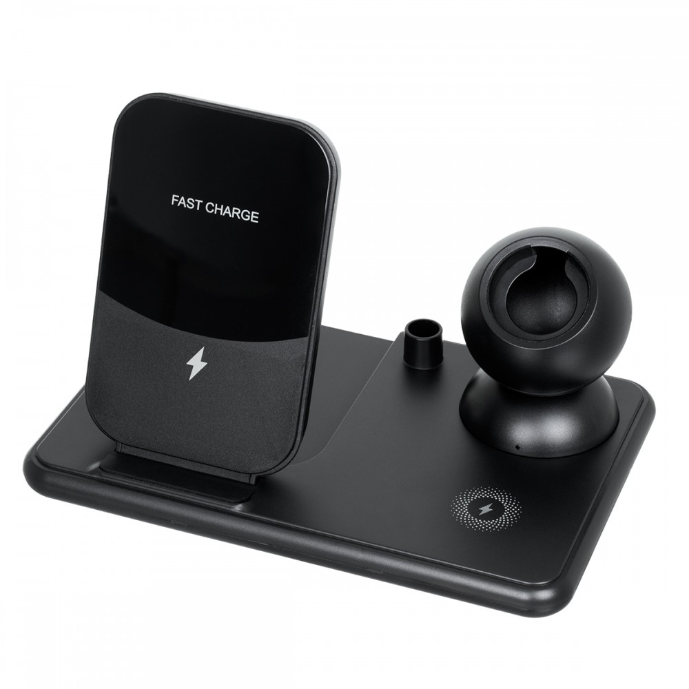 GloboStar® 79699 Επιτραπέζια Σταθερή Βάση Ασύρματης Φόρτισης Fast Charging για Κινητά - Earphones - Smart Watches - Pencil 4 Καναλιών - 1 Channel 15W Max (Phone) - 2 Channel 3W (Airpod) - 3 Channel 2W (Watch) - 4 Channel 2W (Pencil) - 79699 GloboStar® 79699 Επιτραπέζια Σταθερή Βάση Ασύρματης Φόρτισης Fast Charging για Κινητά - Earphones - Smart Watches - Pencil 4 Καναλιών - 1 Channel 15W Max (Phone) - 2 Channel 3W (Airpod) - 3 Channel 2W (Watch) - 4 Channel 2W (Pencil) - 79699