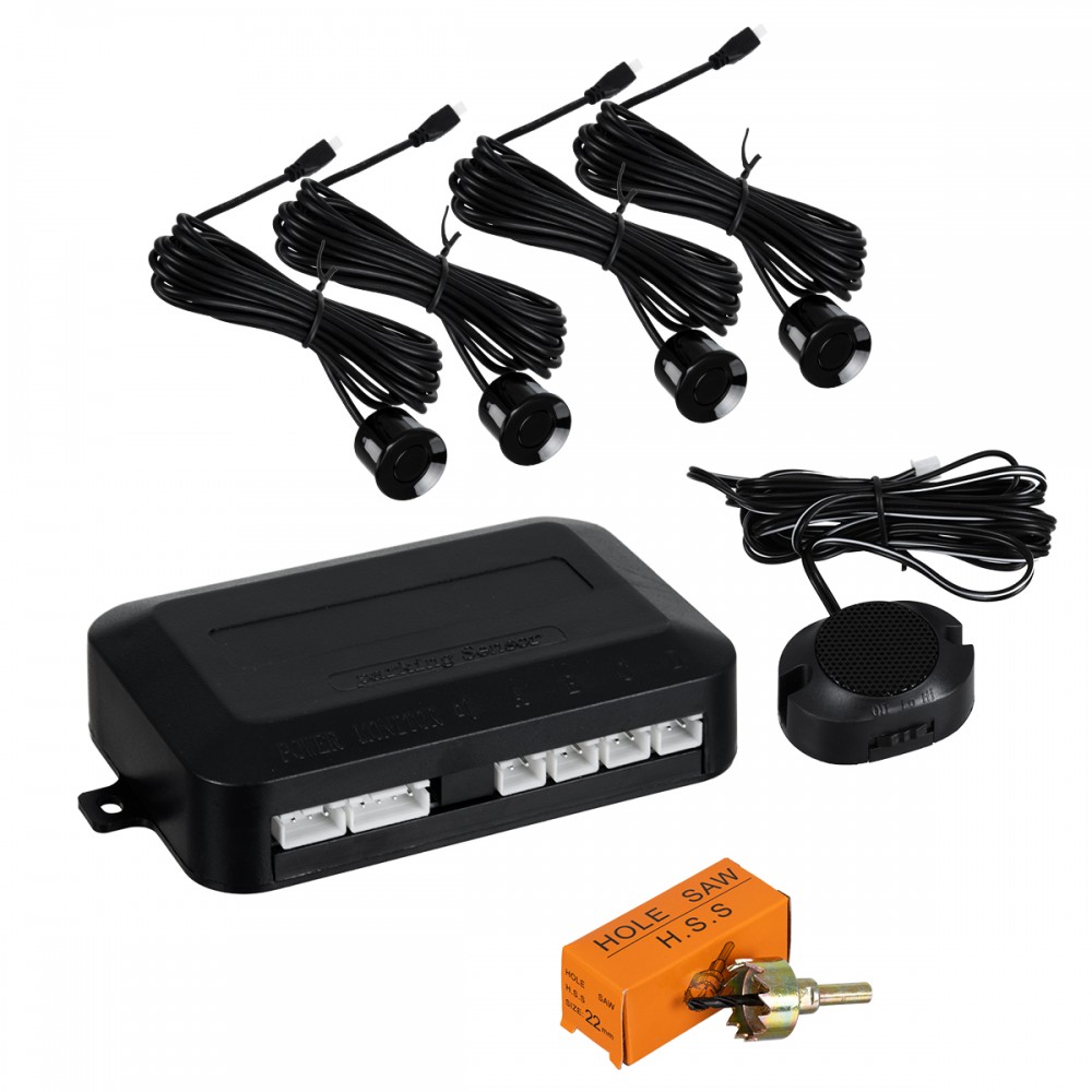 GloboStar® 86000 Σύστημα Παρκαρίσματος Parktronic DC 12V με 4 Μαύρους Αισθητήρες και Ηχείο (Buzzer) - 86000 GloboStar® 86000 Σύστημα Παρκαρίσματος Parktronic DC 12V με 4 Μαύρους Αισθητήρες και Ηχείο (Buzzer) - 86000