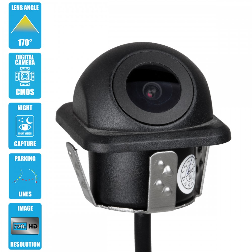 GloboStar® 86020 Αδιάβροχη Χωνευτή Έγχρωμη Κάμερα Οπισθοπορείας Αυτοκινήτου 1080p HD CMOS Signal With Moving Parking Lines IP68 - 86020 GloboStar® 86020 Αδιάβροχη Χωνευτή Έγχρωμη Κάμερα Οπισθοπορείας Αυτοκινήτου 1080p HD CMOS Signal With Moving Parking Lines IP68 - 86020
