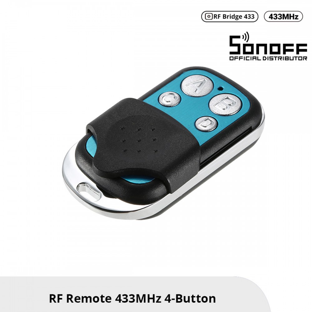 GloboStar® 80042 SONOFF 433-REMOTE-R2 - RF 433MHz Remote Controller 4 Button/Key with Battery - 80042 GloboStar® 80042 SONOFF 433-REMOTE-R2 - RF 433MHz Remote Controller 4 Button/Key with Battery - 80042