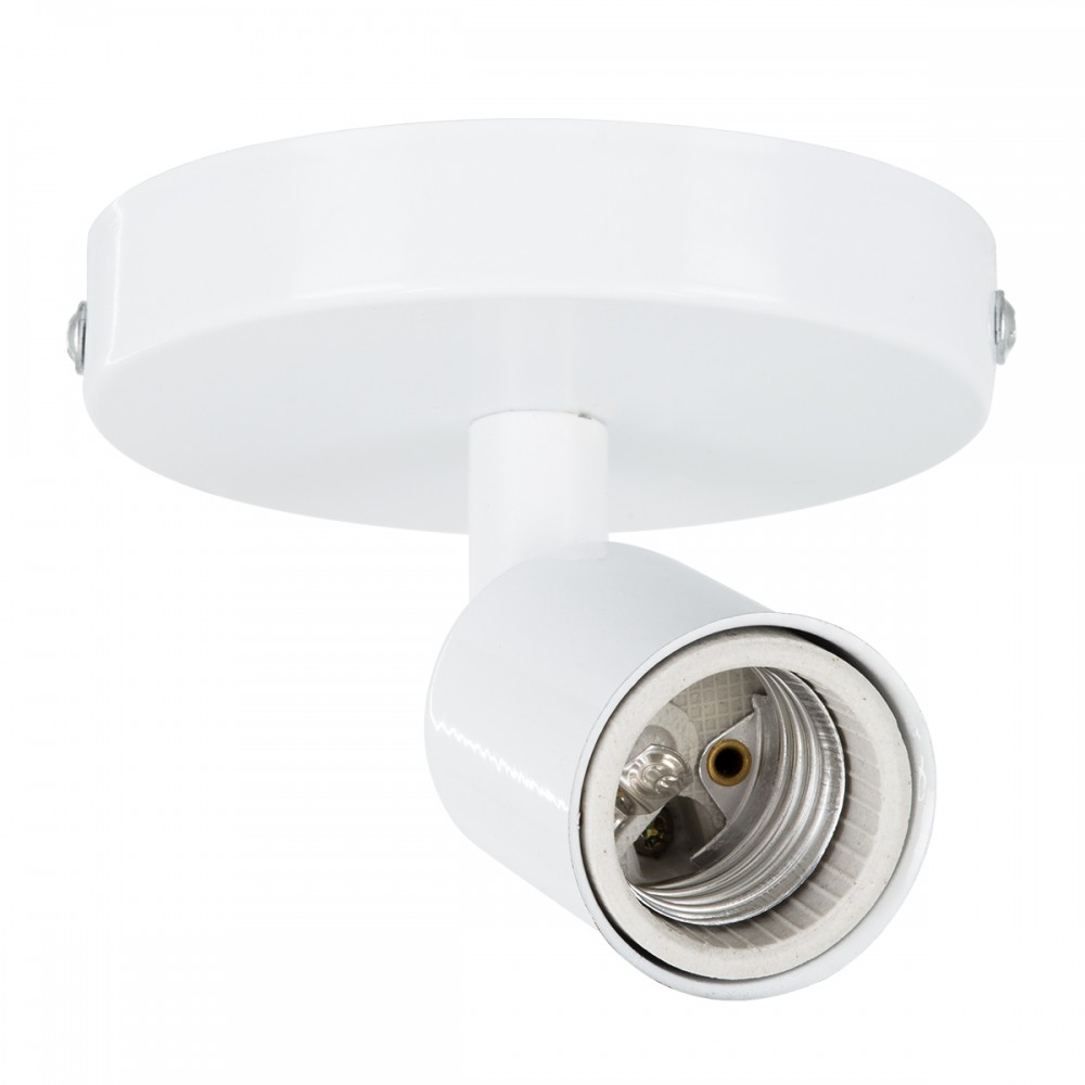 GloboStar® SARA 00842 Μοντέρνο Φωτιστικό Οροφής / Τοίχου Μονόφωτο 1xE27 Μεταλλικό Λευκό Φ10 x Υ10.3cm - 00842 GloboStar® SARA 00842 Μοντέρνο Φωτιστικό Οροφής / Τοίχου Μονόφωτο 1xE27 Μεταλλικό Λευκό Φ10 x Υ10.3cm - 00842