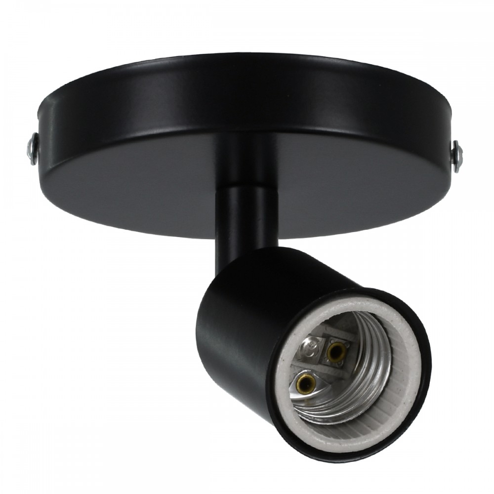 GloboStar® SARA 00843 Μοντέρνο Φωτιστικό Οροφής / Τοίχου Μονόφωτο 1xE27 Μεταλλικό Μαύρο Φ10 x Υ10.3cm - 00843 GloboStar® SARA 00843 Μοντέρνο Φωτιστικό Οροφής / Τοίχου Μονόφωτο 1xE27 Μεταλλικό Μαύρο Φ10 x Υ10.3cm - 00843