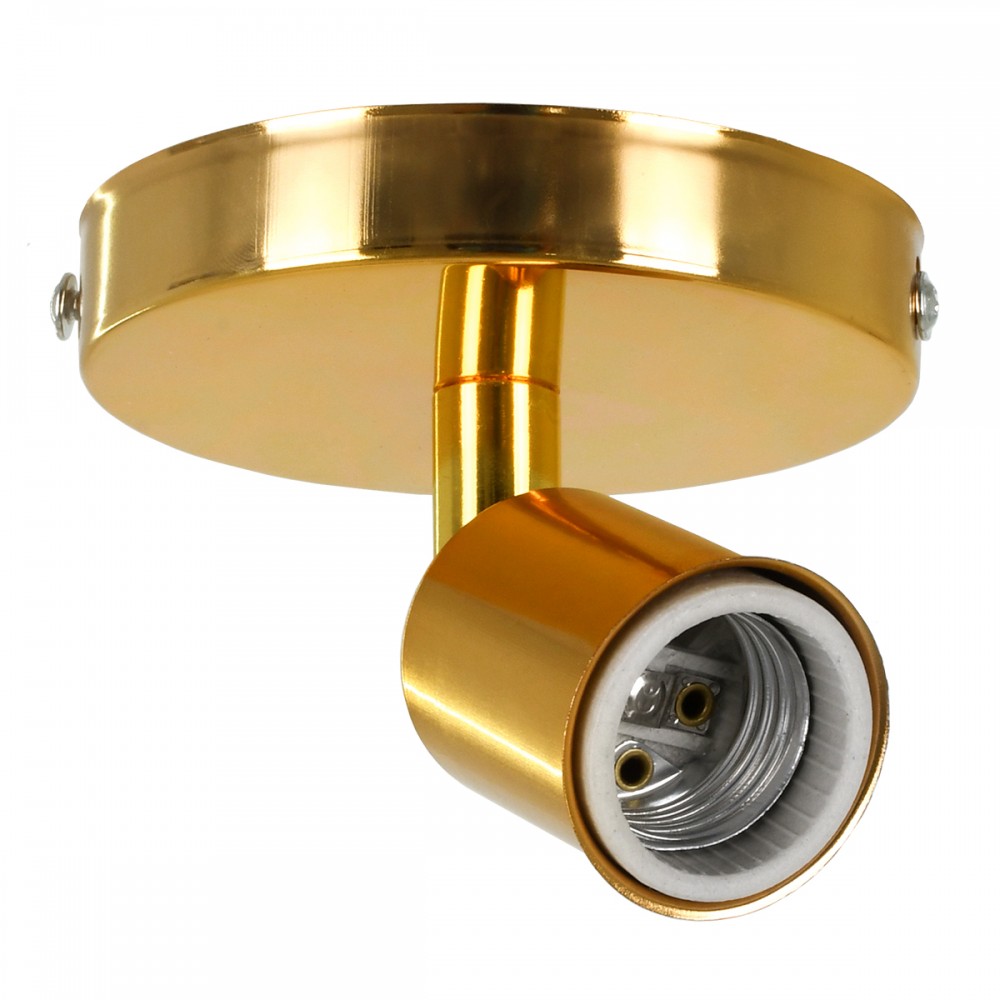 GloboStar® SARA 00845 Μοντέρνο Φωτιστικό Οροφής / Τοίχου Μονόφωτο 1xE27 Μεταλλικό Χρυσό Φ10 x Υ10.3cm - 00845 GloboStar® SARA 00845 Μοντέρνο Φωτιστικό Οροφής / Τοίχου Μονόφωτο 1xE27 Μεταλλικό Χρυσό Φ10 x Υ10.3cm - 00845