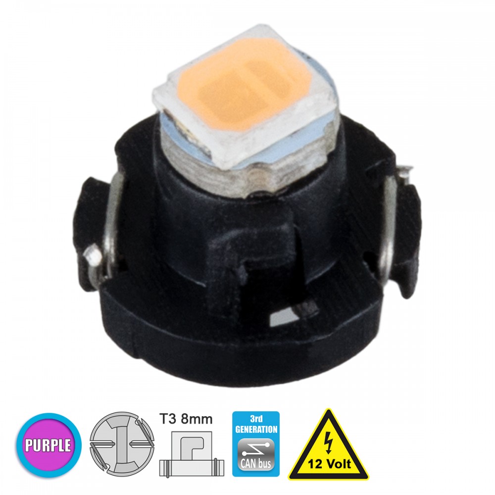 GloboStar® 81007 Λάμπα Αυτοκινήτου T3 3rd Generation Can-Bus LED 1 SMD 1210 0.2W 30lm 120° DC 12V IP20 Φούξια - Ροζ - 81007 GloboStar® 81007 Λάμπα Αυτοκινήτου T3 3rd Generation Can-Bus LED 1 SMD 1210 0.2W 30lm 120° DC 12V IP20 Φούξια - Ροζ - 81007