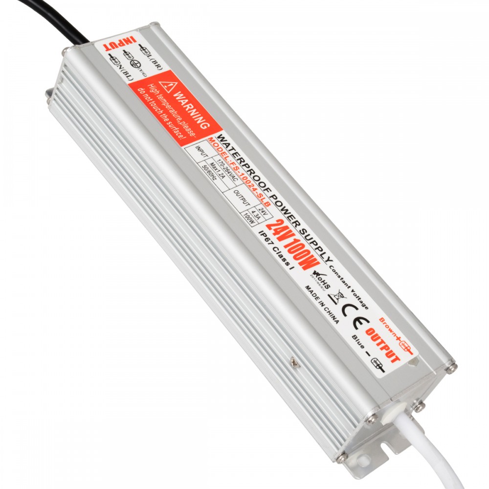 GloboStar® 73062 Τροφοδοτικό LED DC 24V 100W Αδιάβροχο IP67 Max 100W 4.3A - 73062 GloboStar® 73062 Τροφοδοτικό LED DC 24V 100W Αδιάβροχο IP67 Max 100W 4.3A - 73062