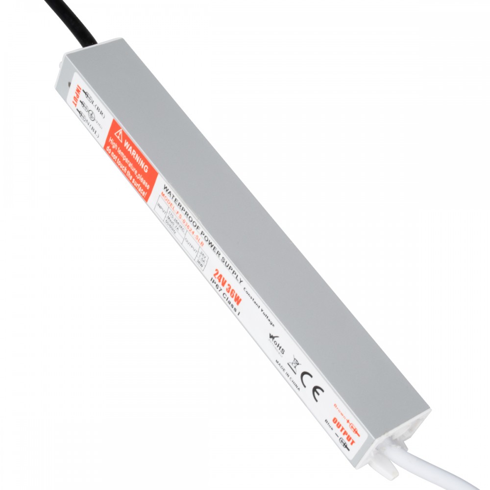 GloboStar® 73061 Τροφοδοτικό LED DC 24V 36W Αδιάβροχο IP67 Max 36W 1.5A - 73061 GloboStar® 73061 Τροφοδοτικό LED DC 24V 36W Αδιάβροχο IP67 Max 36W 1.5A - 73061