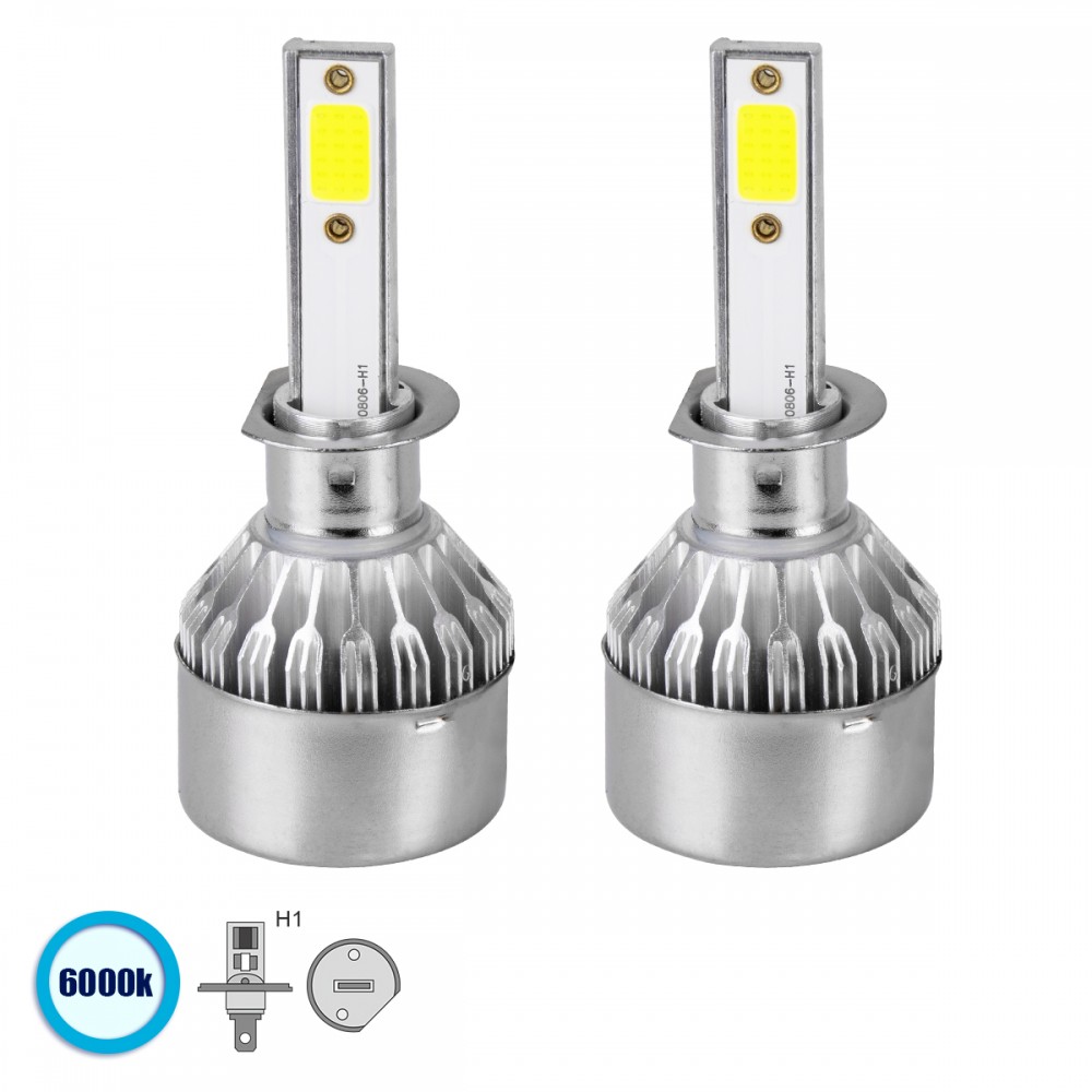 GloboStar® 82000 H1 C6 Line KIT Βασικού Φωτισμού Αυτοκινήτου & Φορτηγού 1st Generation Can-Bus Series LED CREE CXB COB 72W 7600lm DC 8-48V Αδιάβροχο IP65 Ψυχρό Λευκό 6000K - 82000 GloboStar® 82000 H1 C6 Line KIT Βασικού Φωτισμού Αυτοκινήτου & Φορτηγού 1st Generation Can-Bus Series LED CREE CXB COB 72W 7600lm DC 8-48V Αδιάβροχο IP65 Ψυχρό Λευκό 6000K - 82000