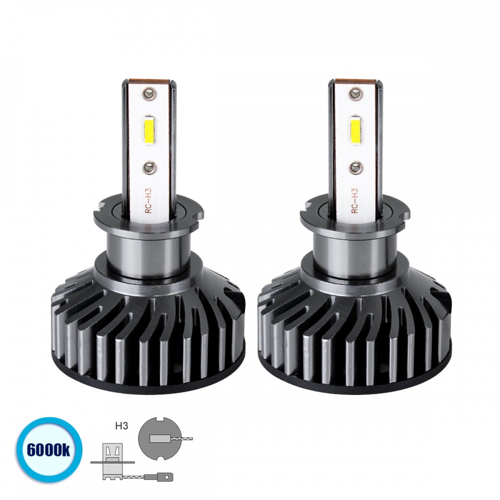 GloboStar® 82021 H3 F2 Line KIT Βασικού Φωτισμού Αυτοκινήτου & Φορτηγού 3rd Generation Can-Bus Series LED CREE CXB COB 100W 14000lm DC 9-32V Αδιάβροχο IP66 Ψυχρό Λευκό 6000K - 82021 GloboStar® 82021 H3 F2 Line KIT Βασικού Φωτισμού Αυτοκινήτου & Φορτηγού 3rd Generation Can-Bus Series LED CREE CXB COB 100W 14000lm DC 9-32V Αδιάβροχο IP66 Ψυχρό Λευκό 6000K - 82021