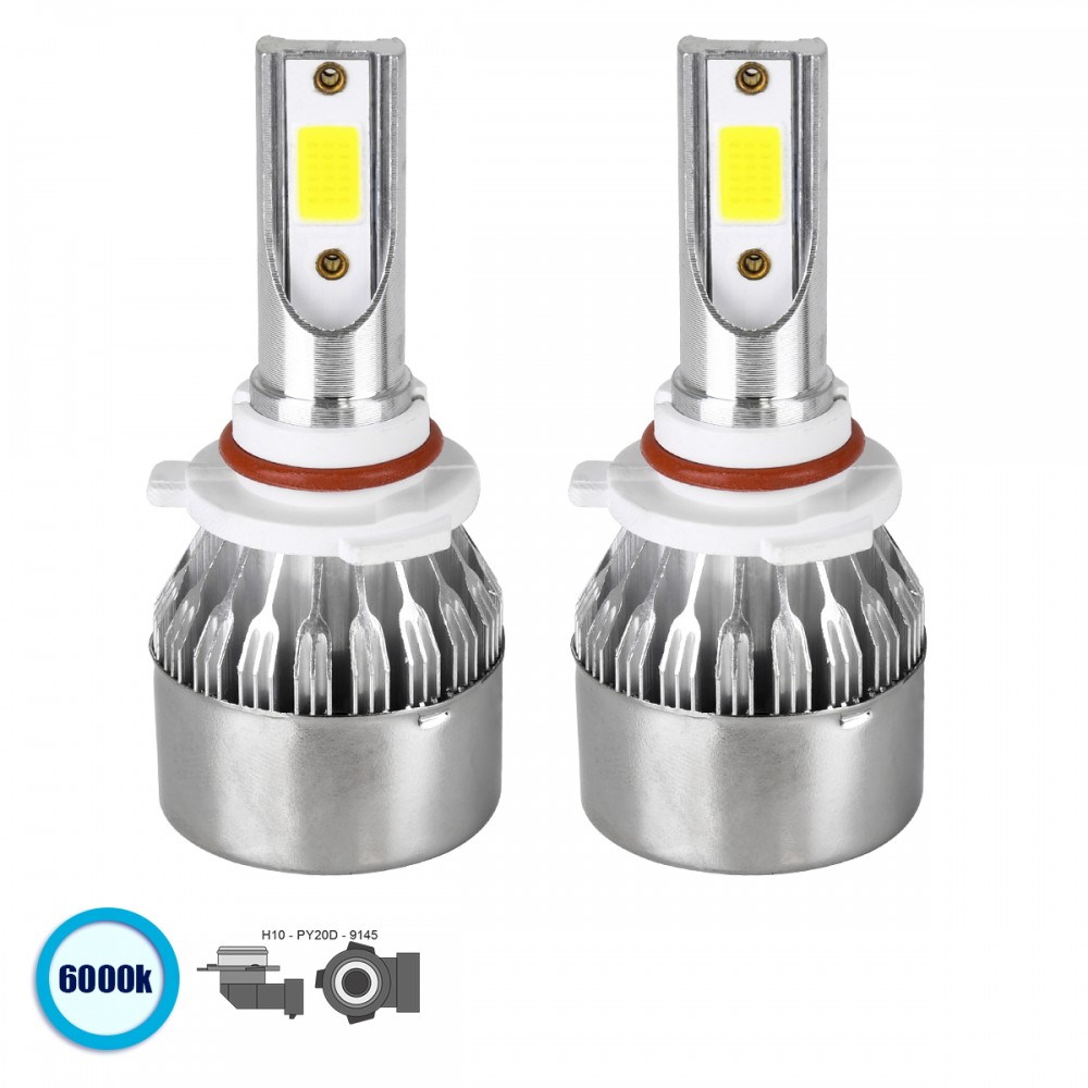 GloboStar® 82006 H10 C6 Line KIT Βασικού Φωτισμού Αυτοκινήτου & Φορτηγού 1st Generation Can-Bus Series LED CREE CXB COB 72W 7600lm DC 8-48V Αδιάβροχο IP65 Ψυχρό Λευκό 6000K - 82006 GloboStar® 82006 H10 C6 Line KIT Βασικού Φωτισμού Αυτοκινήτου & Φορτηγού 1st Generation Can-Bus Series LED CREE CXB COB 72W 7600lm DC 8-48V Αδιάβροχο IP65 Ψυχρό Λευκό 6000K - 82006