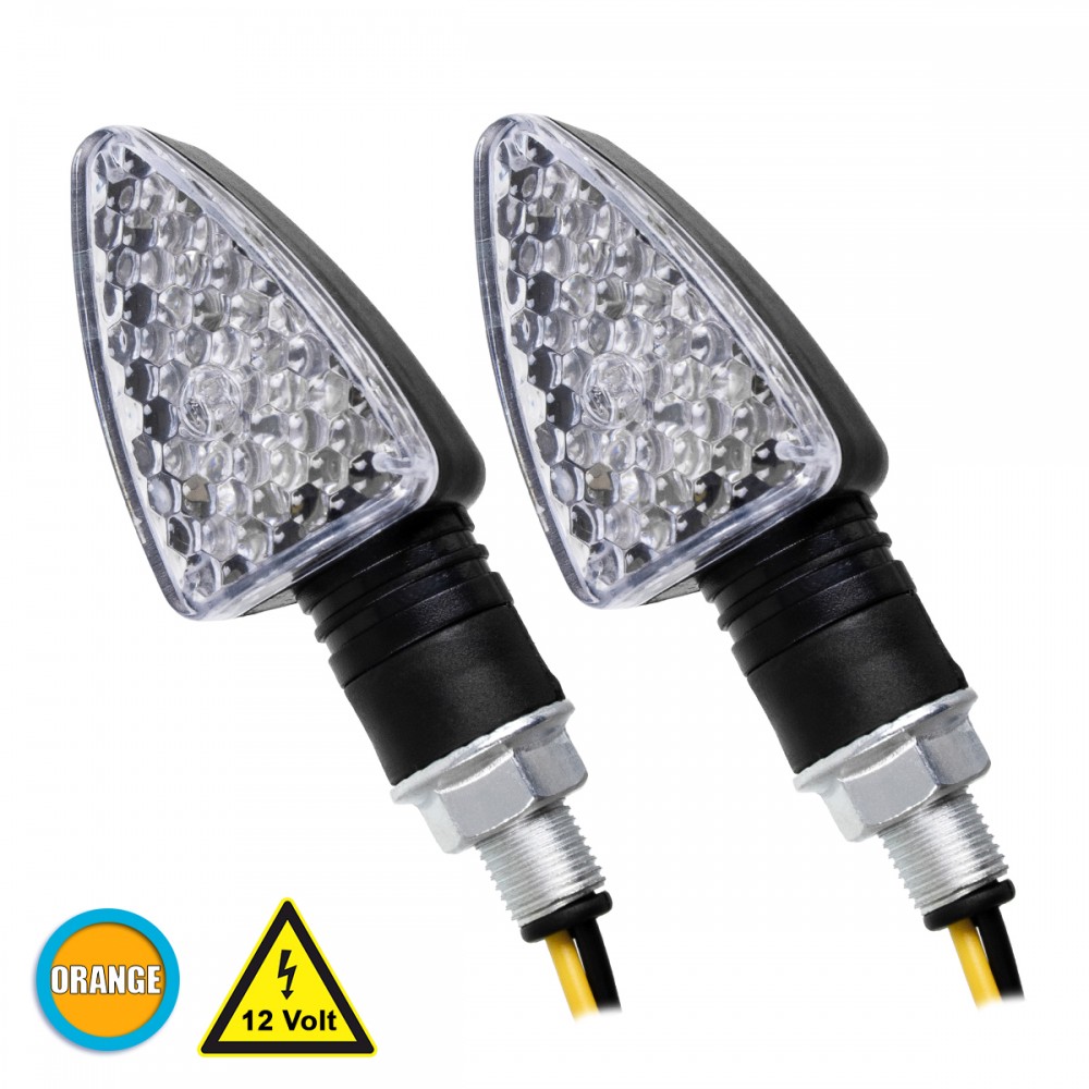 GloboStar® 81751 ΣΕΤ 2 x Φλάς Μοτοσυκλέτας Universal Triangle LED Diode 5W DC 12V Πορτοκαλί Αδιάβροχα IP65 - 81751 GloboStar® 81751 ΣΕΤ 2 x Φλάς Μοτοσυκλέτας Universal Triangle LED Diode 5W DC 12V Πορτοκαλί Αδιάβροχα IP65 - 81751