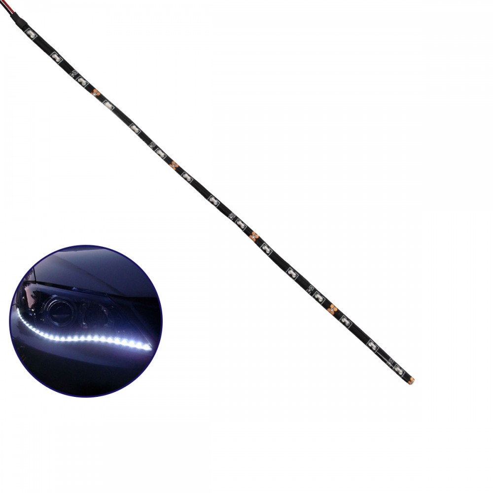 GloboStar® 81728 Ταινία Πλαγίου Φωτισμού FLEXIBLE DRL για Φρυδάκια Αυτοκινήτου 1.2W 100lm 120° DC 12V Αδιάβροχη IP65 Ψυχρό Λευκό 6000K - 81728 GloboStar® 81728 Ταινία Πλαγίου Φωτισμού FLEXIBLE DRL για Φρυδάκια Αυτοκινήτου 1.2W 100lm 120° DC 12V Αδιάβροχη IP65 Ψυχρό Λευκό 6000K - 81728