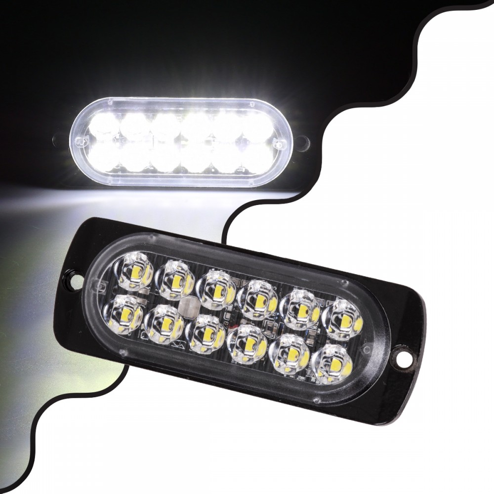 GloboStar® 85263 PRO Series Μπάρα Σήμανσης Οχήματος Ασθενοφόρου για Αυτοκίνητα & Φορτηγά Φωτισμού STROBE LED SMD 3030 12W DC 12-24V Αδιάβροχη IP65 Ψυχρό Λευκό 6000K - 85263 GloboStar® 85263 PRO Series Μπάρα Σήμανσης Οχήματος Ασθενοφόρου για Αυτοκίνητα & Φορτηγά Φωτισμού STROBE LED SMD 3030 12W DC 12-24V Αδιάβροχη IP65 Ψυχρό Λευκό 6000K - 85263
