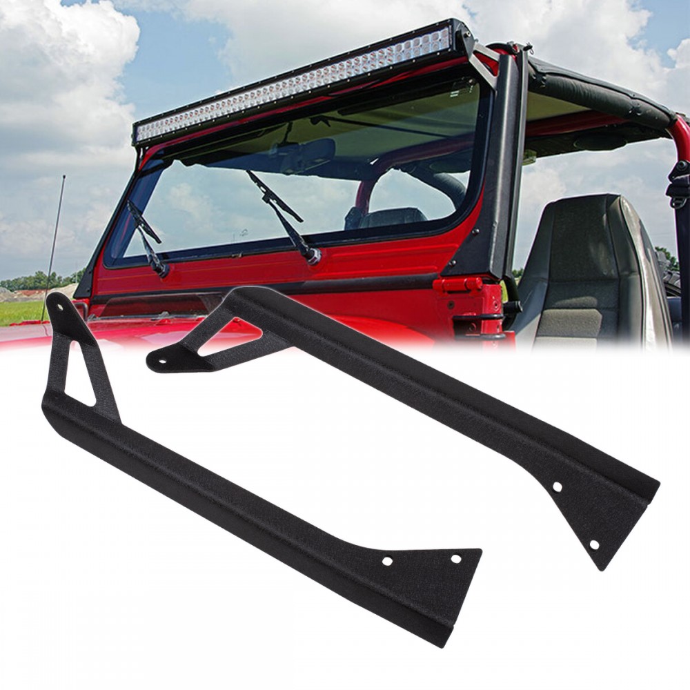 GloboStar® 85560 ΣΕΤ 2 Βάσεις Στήριξης για 1 Μπάρα LED για JEEP WRANGLER YJ Μοντέλο από 1987 έως 1996 - 85560 GloboStar® 85560 ΣΕΤ 2 Βάσεις Στήριξης για 1 Μπάρα LED για JEEP WRANGLER YJ Μοντέλο από 1987 έως 1996 - 85560
