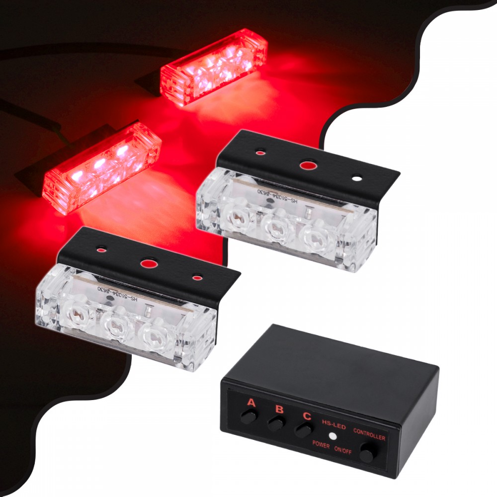 GloboStar® 85000 PRO Series ΣΕΤ 2 x Μπάρες Σήμανσης Οχήματος Πυροσβεστικής για Αυτοκίνητα & Φορτηγά 3 Προγραμμάτων Φωτισμού STROBE LED HIGH POWER 6W DC 10-30V Αδιάβροχο IP65 Κόκκινο - 85000 GloboStar® 85000 PRO Series ΣΕΤ 2 x Μπάρες Σήμανσης Οχήματος Πυροσβεστικής για Αυτοκίνητα & Φορτηγά 3 Προγραμμάτων Φωτισμού STROBE LED HIGH POWER 6W DC 10-30V Αδιάβροχο IP65 Κόκκινο - 85000