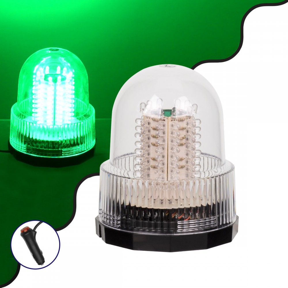 GloboStar® 85157 PRO Series Φάρος Σήμανσης Οχήματος Security - Ασφαλείας για Αυτοκίνητα & Φορτηγά 6 Προγραμμάτων Φωτισμού STROBE LED 20W DC 10-30V Αδιάβροχος IP65 Πράσινο - 85157 GloboStar® 85157 PRO Series Φάρος Σήμανσης Οχήματος Security - Ασφαλείας για Αυτοκίνητα & Φορτηγά 6 Προγραμμάτων Φωτισμού STROBE LED 20W DC 10-30V Αδιάβροχος IP65 Πράσινο - 85157