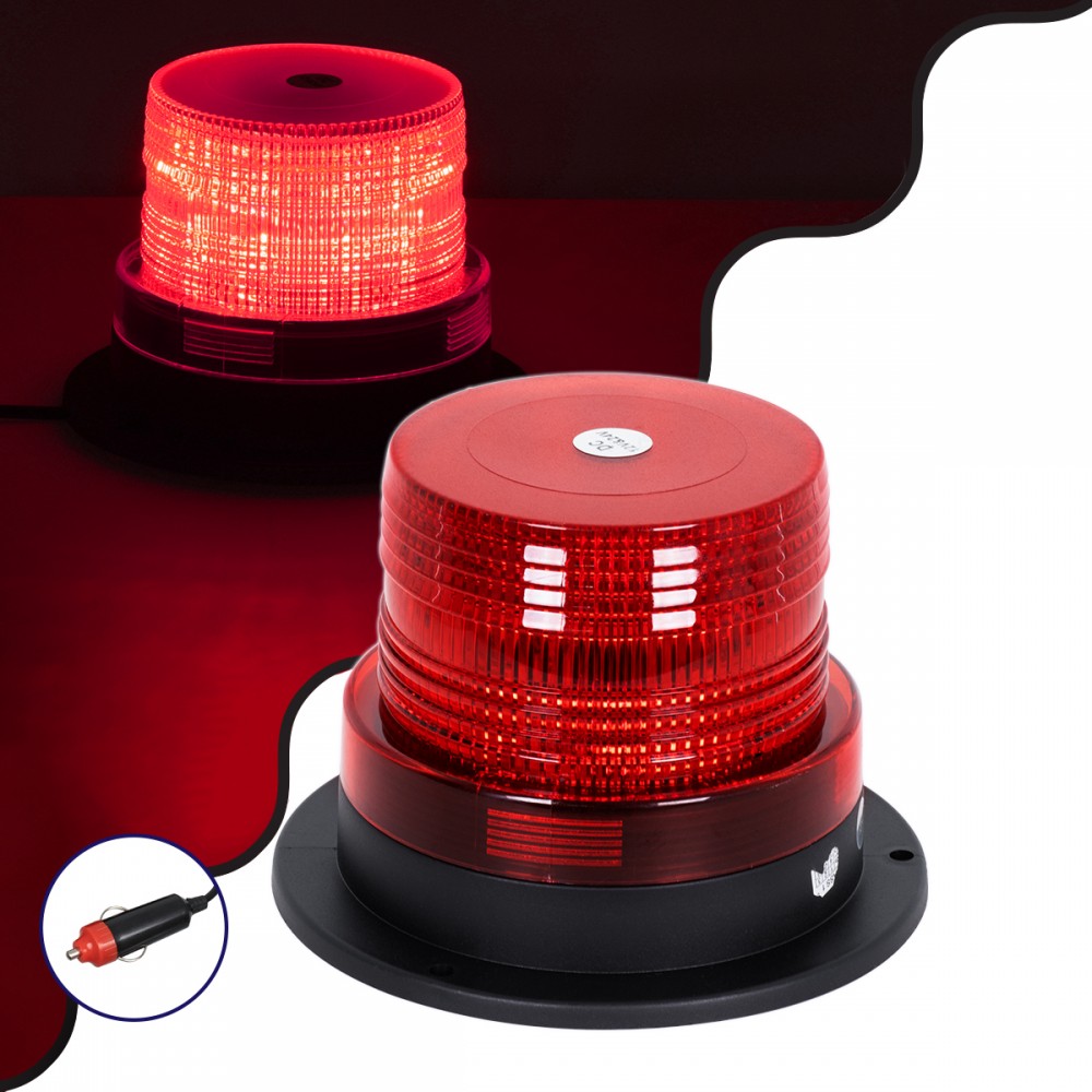 GloboStar® 85150 PRO Series Φάρος Σήμανσης Οχήματος Πυροσβεστικής για Αυτοκίνητα & Φορτηγά STROBE LED 10W DC 12-24V Αδιάβροχος IP65 Κόκκινο - 85150 GloboStar® 85150 PRO Series Φάρος Σήμανσης Οχήματος Πυροσβεστικής για Αυτοκίνητα & Φορτηγά STROBE LED 10W DC 12-24V Αδιάβροχος IP65 Κόκκινο - 85150