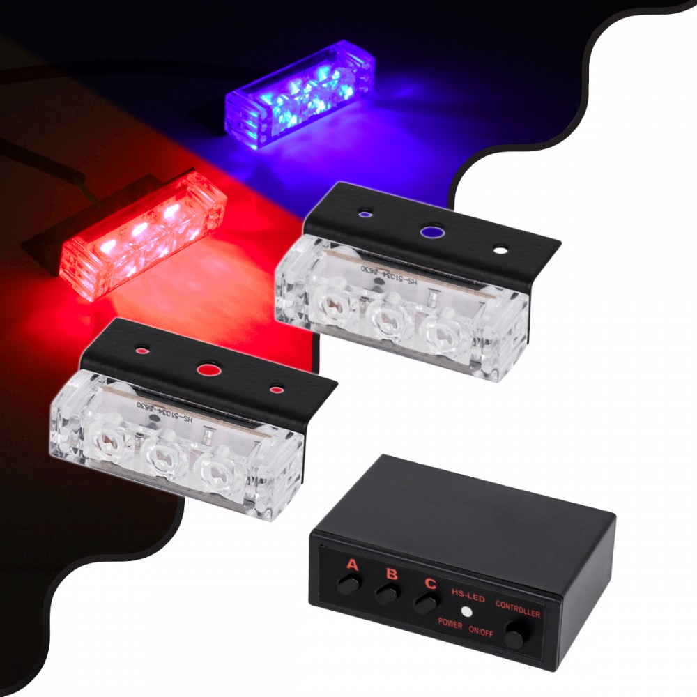 GloboStar® 85005 PRO Series ΣΕΤ 2 x Μπάρες Σήμανσης Οχήματος Αστυνομίας για Αυτοκίνητα & Φορτηγά 3 Προγραμμάτων Φωτισμού STROBE LED HIGH POWER 6W DC 10-30V Αδιάβροχο IP65 Μπλε & Κόκκινο - 85005 GloboStar® 85005 PRO Series ΣΕΤ 2 x Μπάρες Σήμανσης Οχήματος Αστυνομίας για Αυτοκίνητα & Φορτηγά 3 Προγραμμάτων Φωτισμού STROBE LED HIGH POWER 6W DC 10-30V Αδιάβροχο IP65 Μπλε & Κόκκινο - 85005