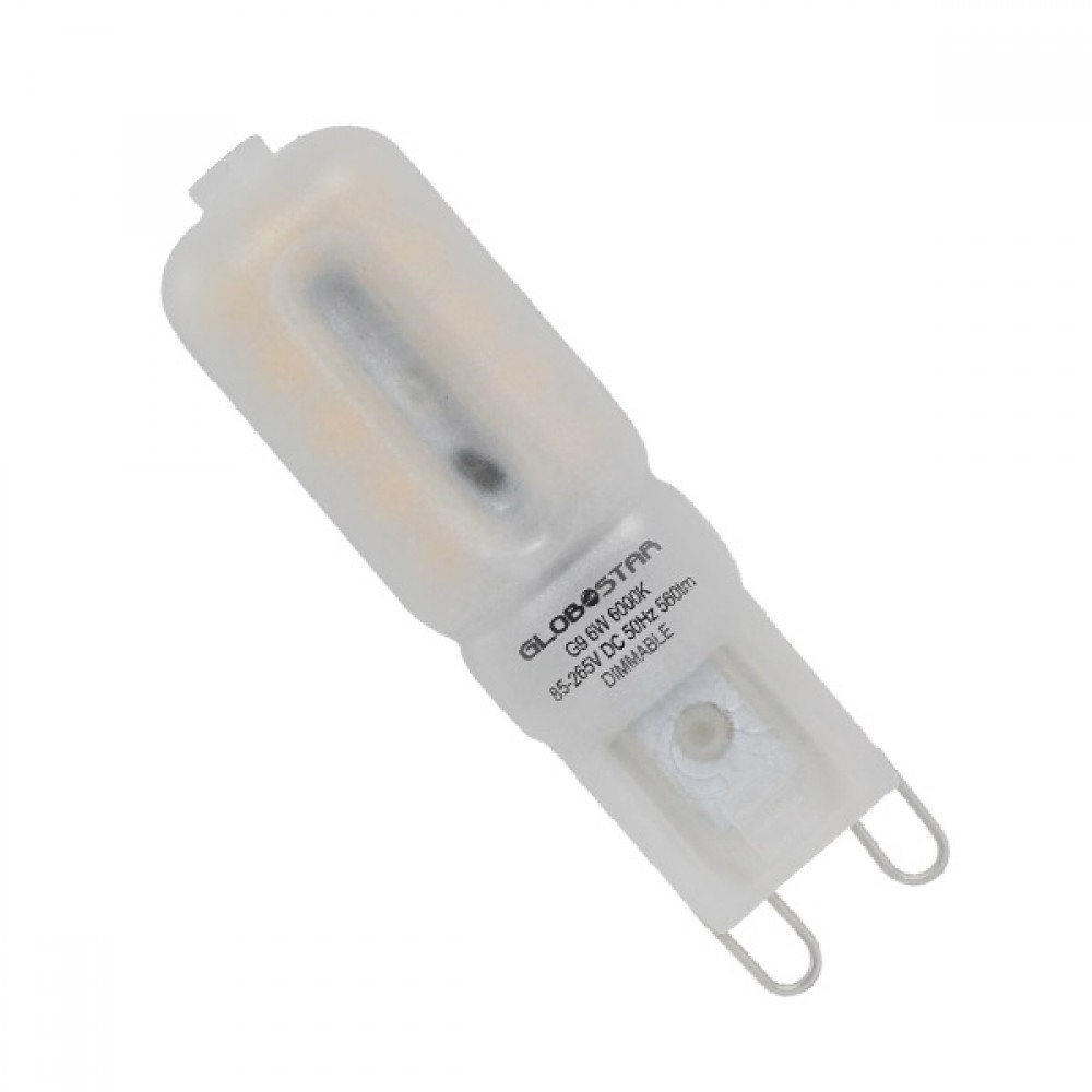 GloboStar® 115051 Λάμπα G9 LED 6W 590lm 320° AC 230V Ψυχρό Λευκό 6000K Dimmable - 115051 GloboStar® 115051 Λάμπα G9 LED 6W 590lm 320° AC 230V Ψυχρό Λευκό 6000K Dimmable - 115051