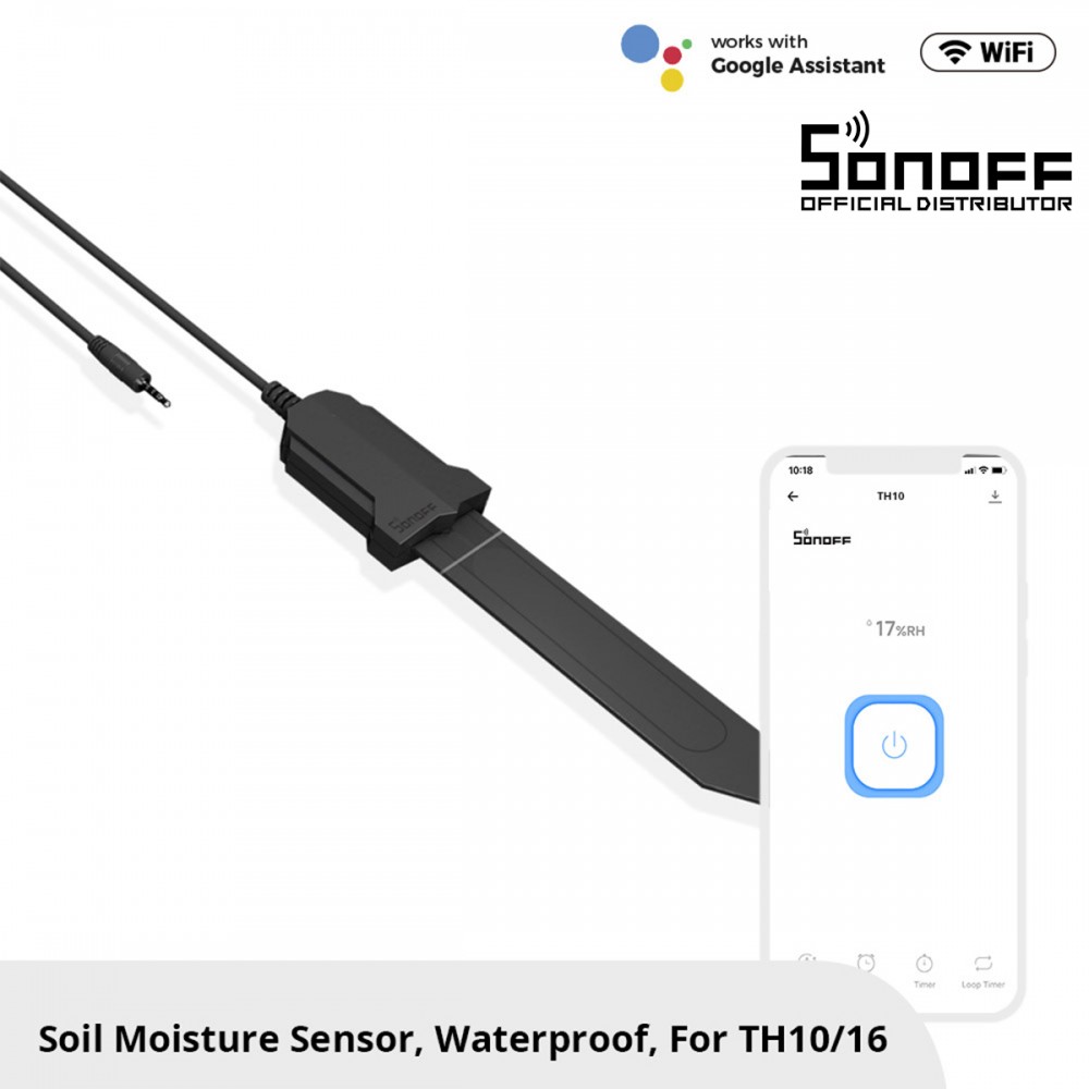 GloboStar® 80059 SONOFF MS01 - Smart Soil Moisture Sensor TH Sensor for TH10 & TH16 Models - 80059 GloboStar® 80059 SONOFF MS01 - Smart Soil Moisture Sensor TH Sensor for TH10 & TH16 Models - 80059