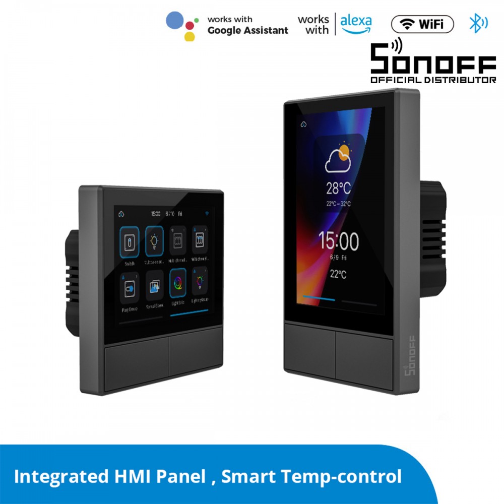 GloboStar® 80058 SONOFF NSPanel-R2-2022-EU - Wi-Fi Smart Scene Wall Switch(86/EU Type) - Integrated HMI Panel - Smart Temperature Control GloboStar® 80058 SONOFF NSPanel-R2-2022-EU - Wi-Fi Smart Scene Wall Switch(86/EU Type) - Integrated HMI Panel - Smart Temperature Control