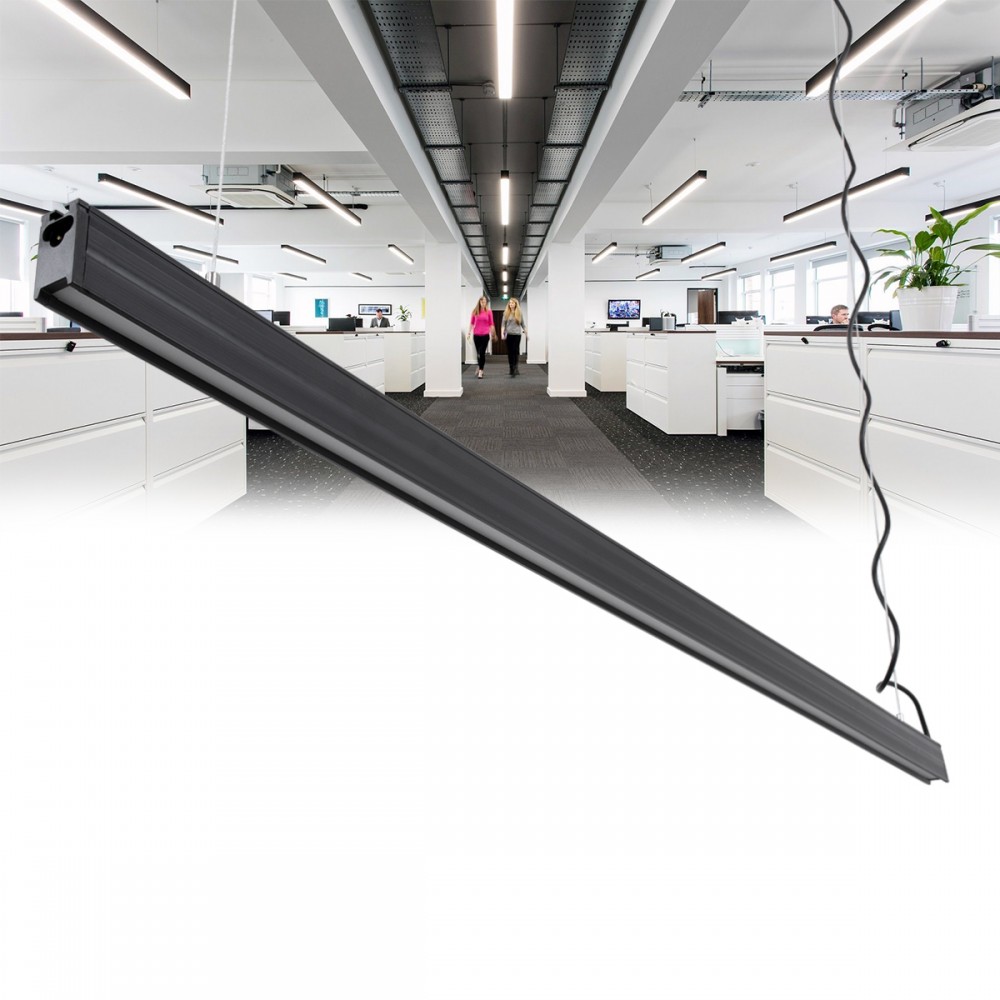 GloboStar® OFFICE 61025-P Γραμμικό Κρεμαστό Φωτιστικό Linear LED 18W 2170lm 120° AC 220-240V Μ120 x Π2 x Υ4cm Θερμό Λευκό 2700K - Μαύρο - 3 Years Warranty - 61025-1 GloboStar® OFFICE 61025-P Γραμμικό Κρεμαστό Φωτιστικό Linear LED 18W 2170lm 120° AC 220-240V Μ120 x Π2 x Υ4cm Θερμό Λευκό 2700K - Μαύρο - 3 Years Warranty - 61025-1