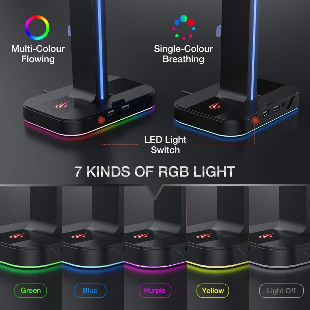 Gaming Βάση Ακουστικών - Havit TH650 RGB - 21.05.0053 Gaming Βάση Ακουστικών - Havit TH650 RGB - 21.05.0053