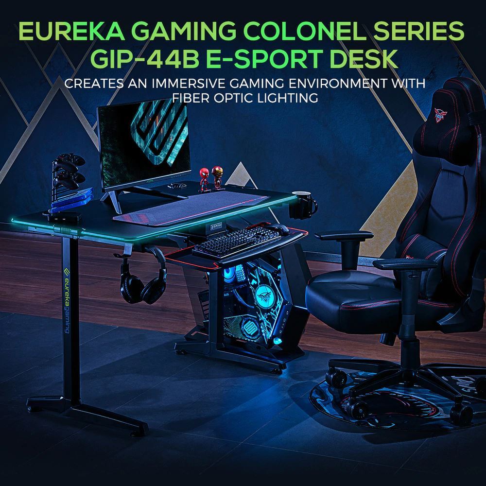 Gaming Γραφείο - Eureka Ergonomic® ERK-GIP-44B - 22.01.0016 Gaming Γραφείο - Eureka Ergonomic® ERK-GIP-44B - 22.01.0016