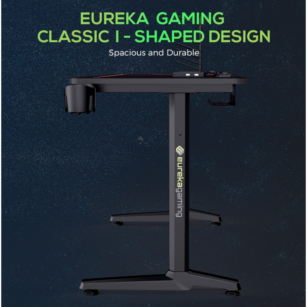 Gaming Γραφείο - Eureka Ergonomic® ERK-GIP-P47B - 22.01.0001 Gaming Γραφείο - Eureka Ergonomic® ERK-GIP-P47B - 22.01.0001