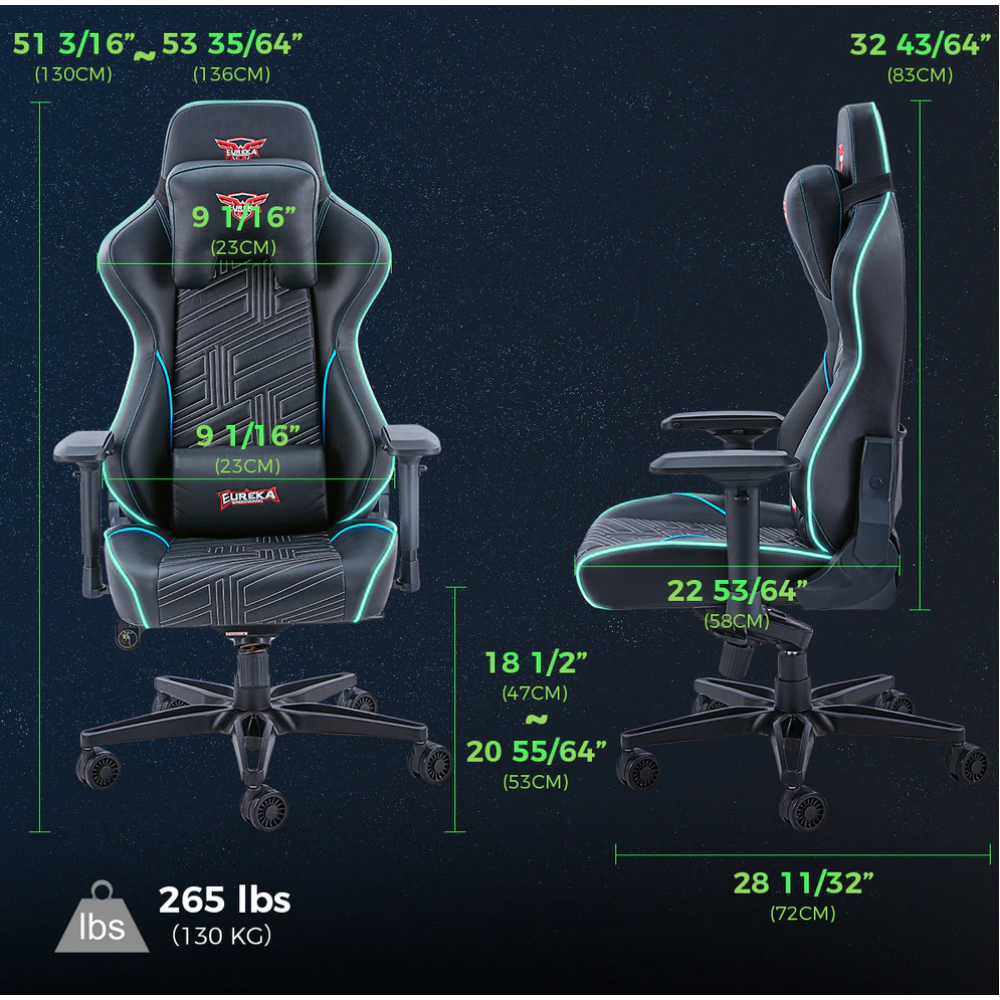 Gaming Καρέκλα - Eureka Ergonomic® ERK-YYK-GC-03 - 22.01.0012 Gaming Καρέκλα - Eureka Ergonomic® ERK-YYK-GC-03 - 22.01.0012