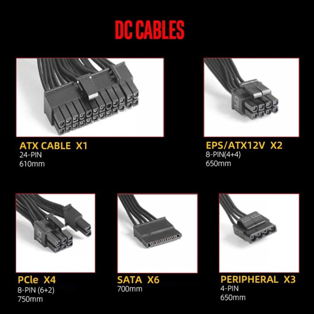Gaming Τροφοδοτικό - Redragon GC PS005 700W FULL MODULAR - 28.08.0002 Gaming Τροφοδοτικό - Redragon GC PS005 700W FULL MODULAR - 28.08.0002