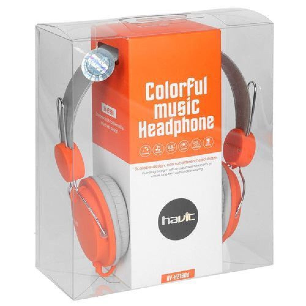 Καλωδιακά Ακουστικά - Havit H2198d (GREY & ORANGE) - 21.05.0005 Καλωδιακά Ακουστικά - Havit H2198d (GREY & ORANGE) - 21.05.0005