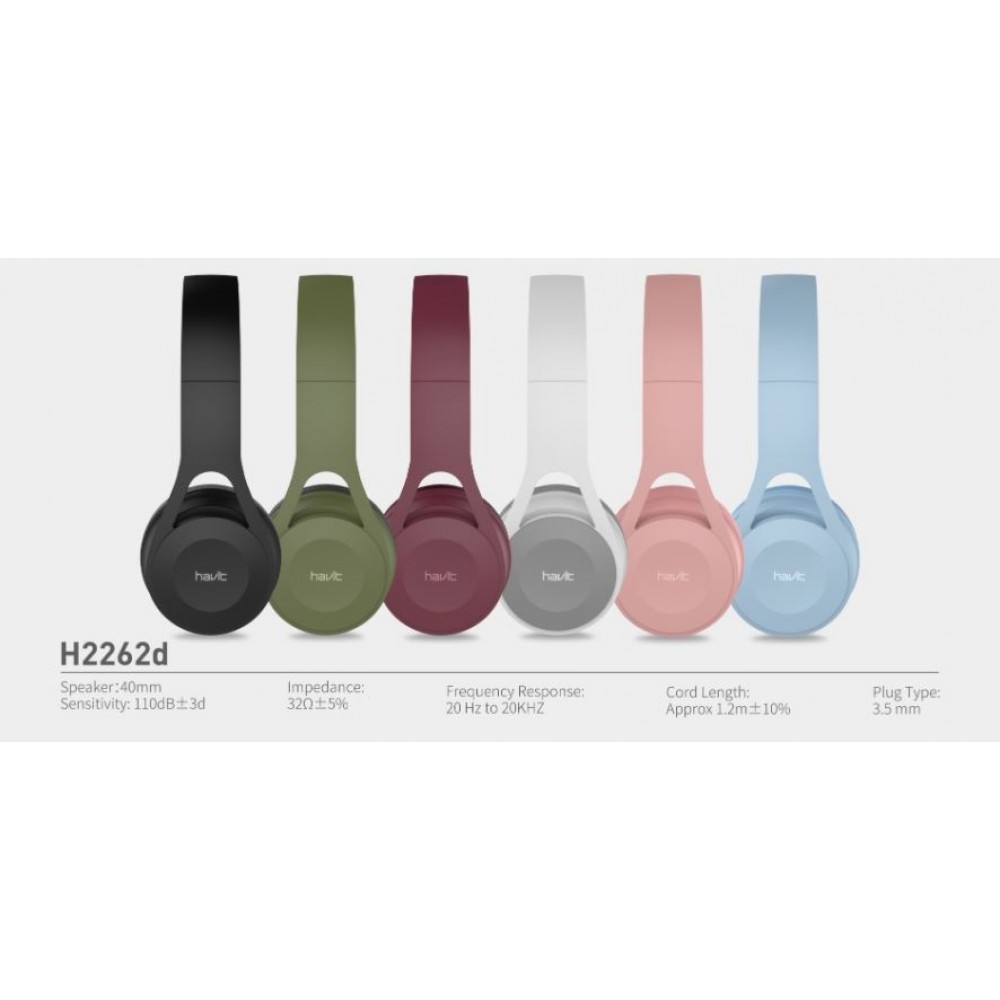 Καλωδιακά Ακουστικά - Havit H2262D (Pink) - 21.05.0054 Καλωδιακά Ακουστικά - Havit H2262D (Pink) - 21.05.0054