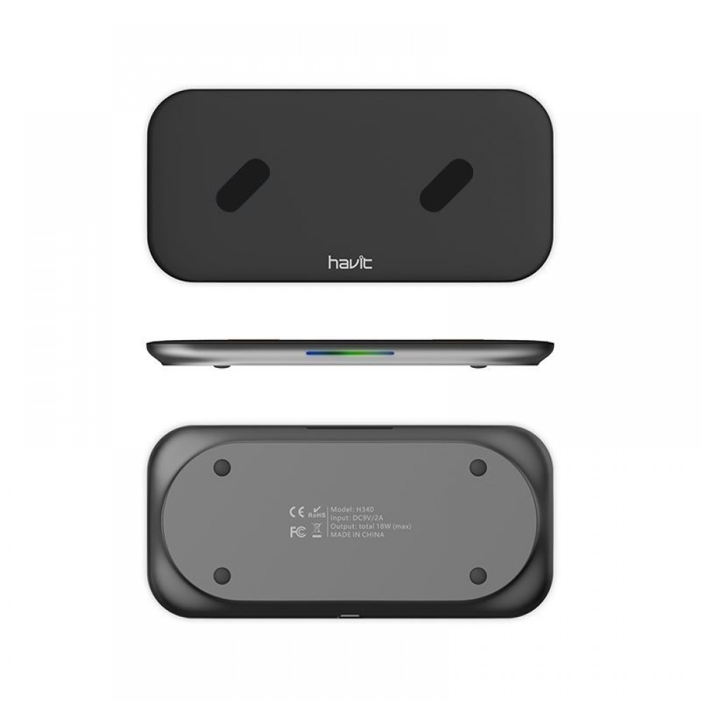 Φορητός Ασύρματος Φορτιστής - Havit H340 (Black) - 21.17.0029 Φορητός Ασύρματος Φορτιστής - Havit H340 (Black) - 21.17.0029