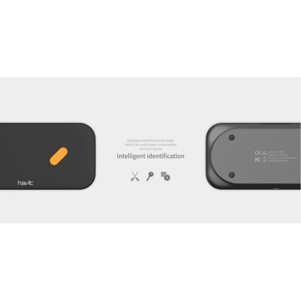 Φορητός Ασύρματος Φορτιστής - Havit H340 (Black) - 21.17.0029 Φορητός Ασύρματος Φορτιστής - Havit H340 (Black) - 21.17.0029
