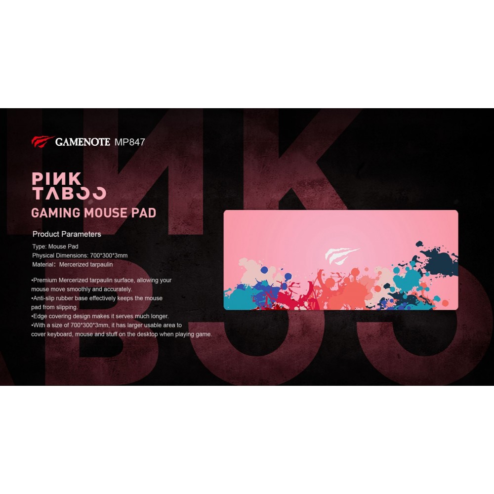 Gaming Mousepad - Havit MP847 (PINK) - 21.01.0015 Gaming Mousepad - Havit MP847 (PINK) - 21.01.0015