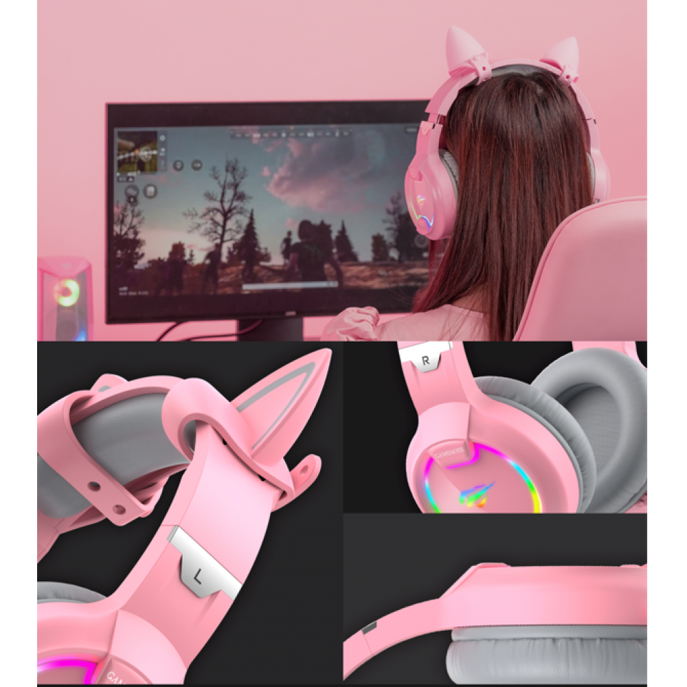 Gaming Ακουστικά - Havit H2233d (PINK) - 21.05.0082 Gaming Ακουστικά - Havit H2233d (PINK) - 21.05.0082